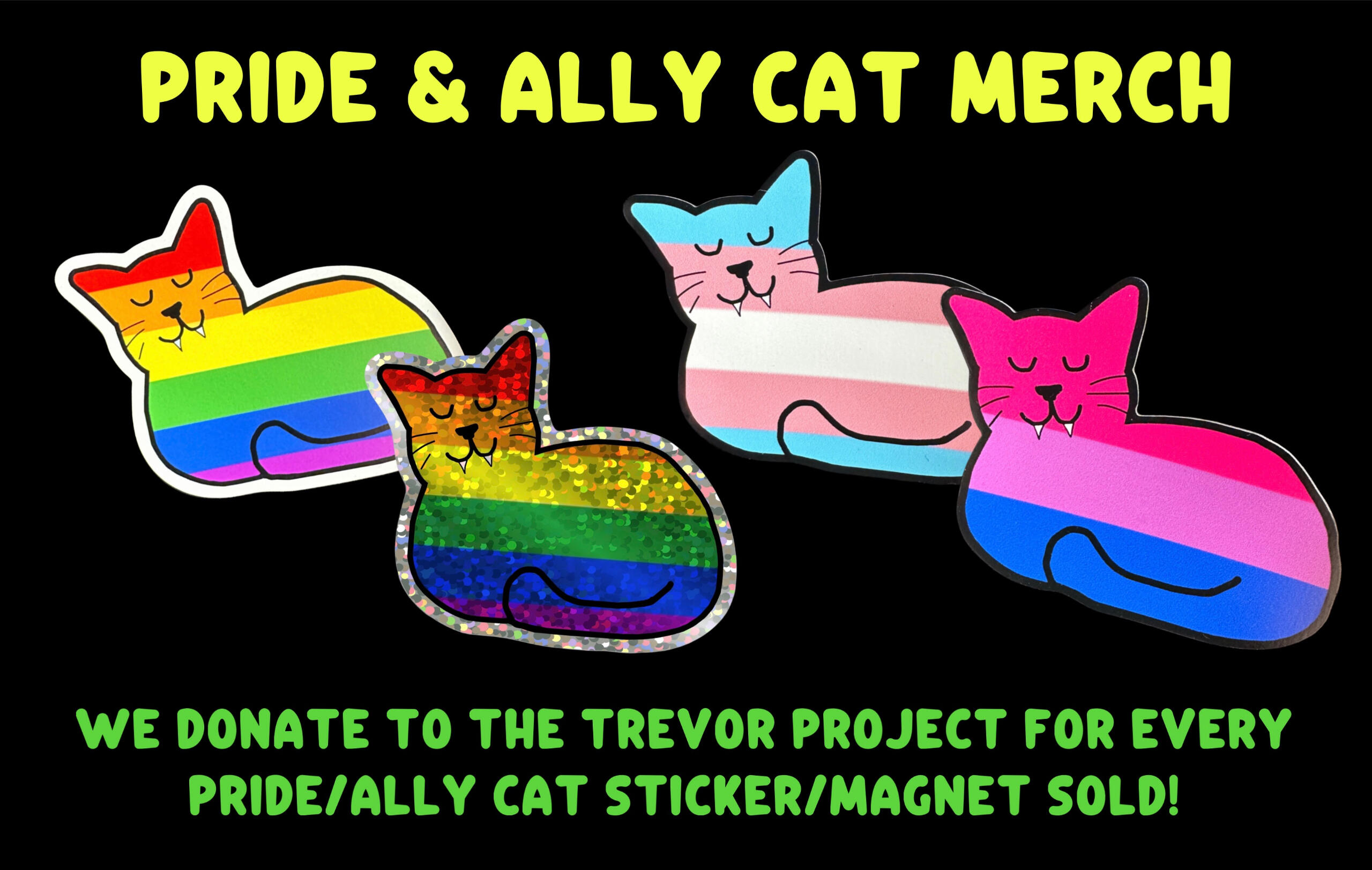 New Pride &amp; Ally Cat merch